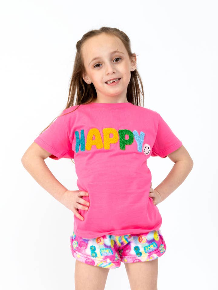 Limeapple - Wholesale Lounge Shorts - Kids - Girls Plush Lounge Shorts - Cookie Press