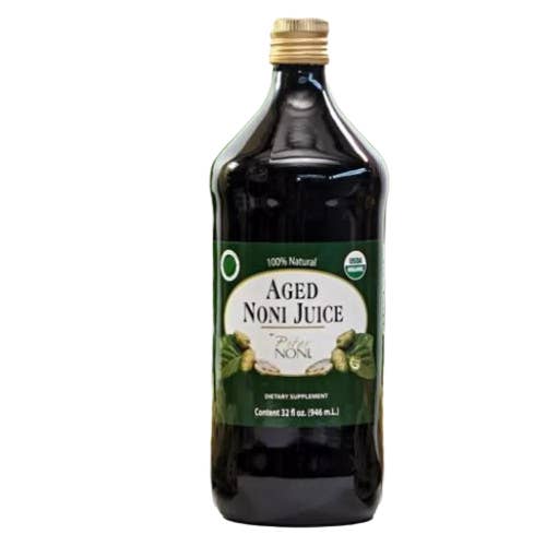 BOSANET – wholesale Wellness Juice/tonic – Noni Juice Aged - Ekologisk Noni Juice 32 Fl Oz (Fodral med 6)