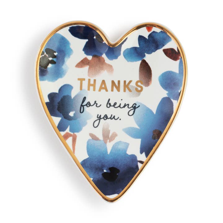 Thanks Art Heart Trinket Dish for wholesale by DEMDACO