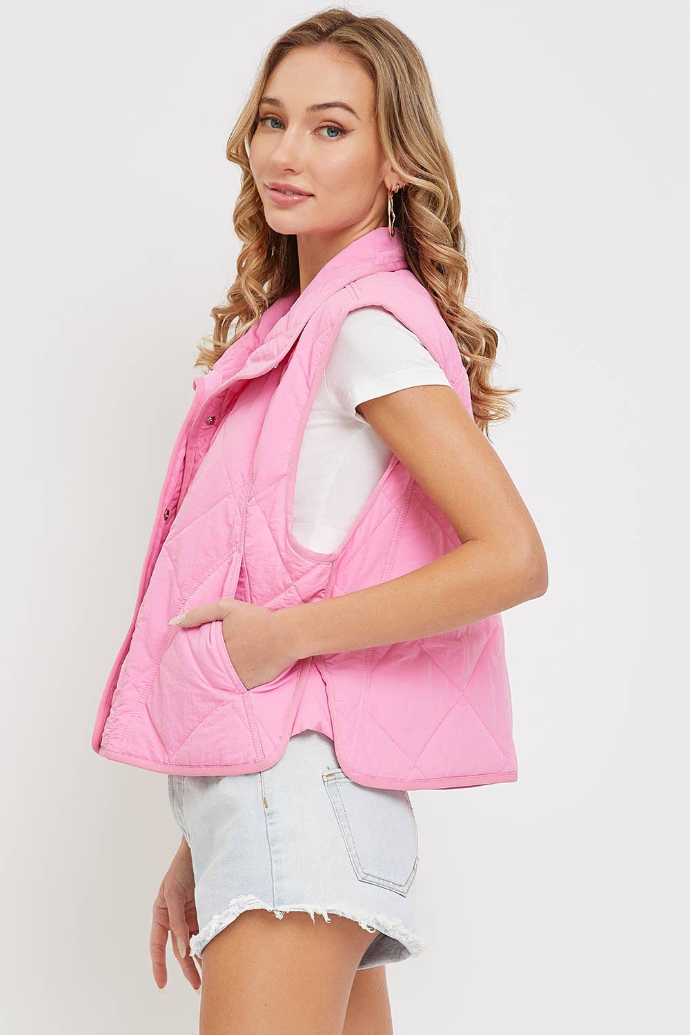 Sweet Lovely by Jen - Wholesale Outerwear Vest - Women's - QUILTED  LIGHTWEIGHT PUFFER VEST11