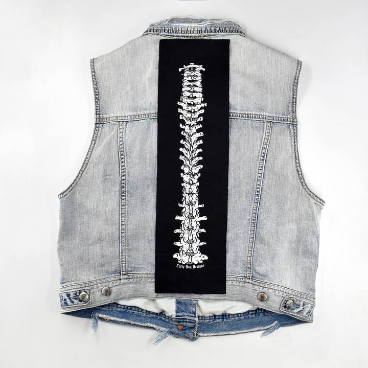 Lofty Dog Designs - Wholesale Patch - Spine Screen Printed Back Patch2