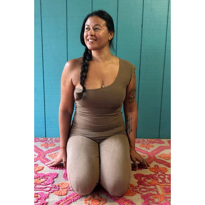 Tank met één mouw voor wholesale door Sweet Skins Hemp & Organic Apparel