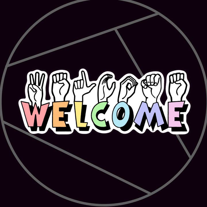 ASL Welcome Sticker for wholesale by The Craftivity Corner