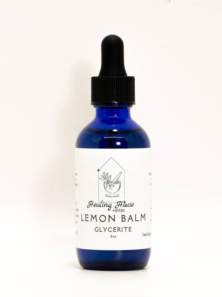 Lemon Balm Glycerite for wholesale by Healing House Herbs