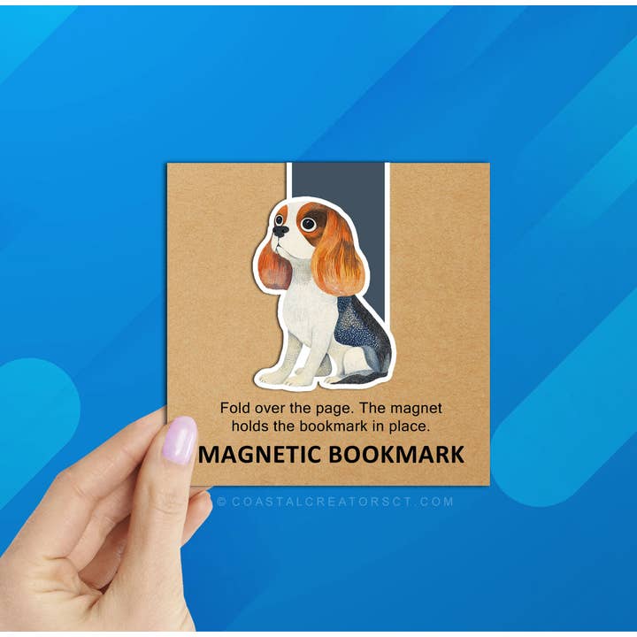 Spaniel Dog Reversible Magnetic Bookmark (Packaged) for wholesale by Coastal Creators of Connecticut