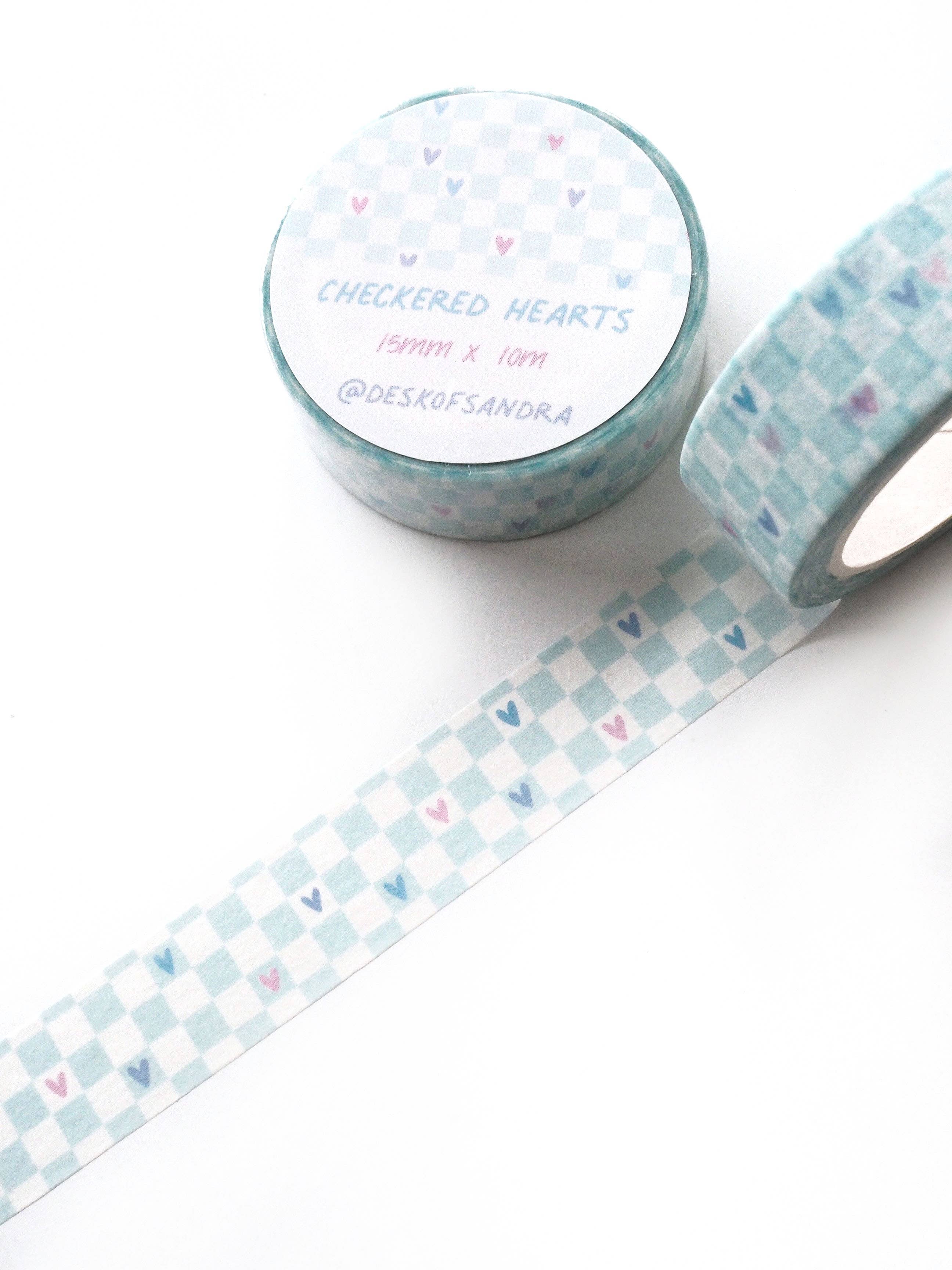 Desk of Sandra – wholesale Washitejp – Rutig hjärtan Washi Tejp2