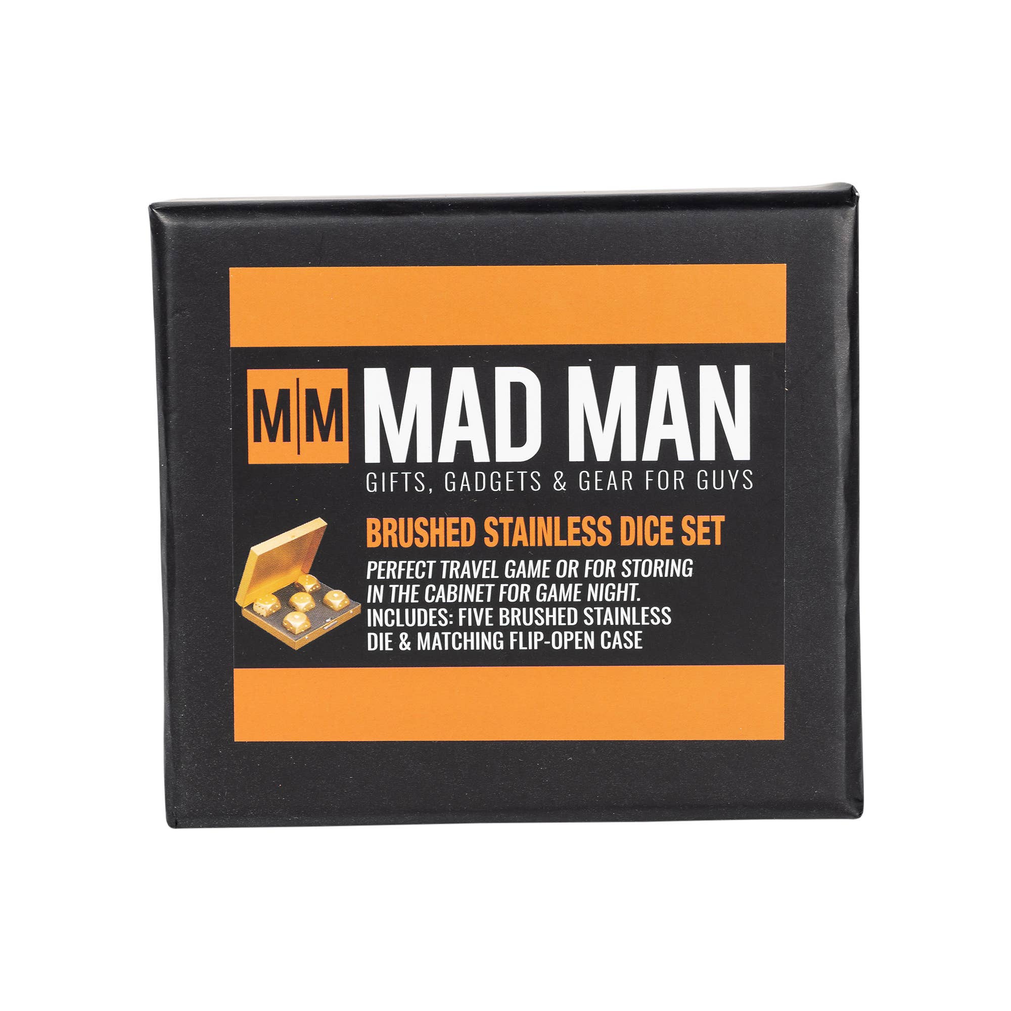 Mad Man - Wholesale Dice - Men's Brushed Stainless Dice Set6