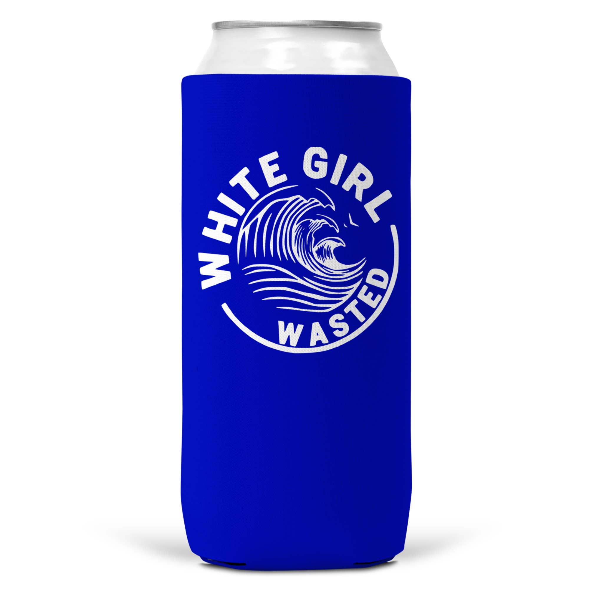Wi-Wear – Engroshandel Drikkedunke – Hvid pige spildt SLIM CAN Coozie/Cooler 12oz Koozie3