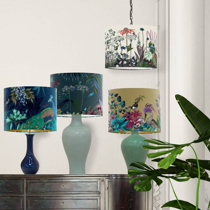 FabFunky Ltd - Wholesale Lamp Shade - Lampshade pack 4 luxury designer, Choose mix 25x21cm