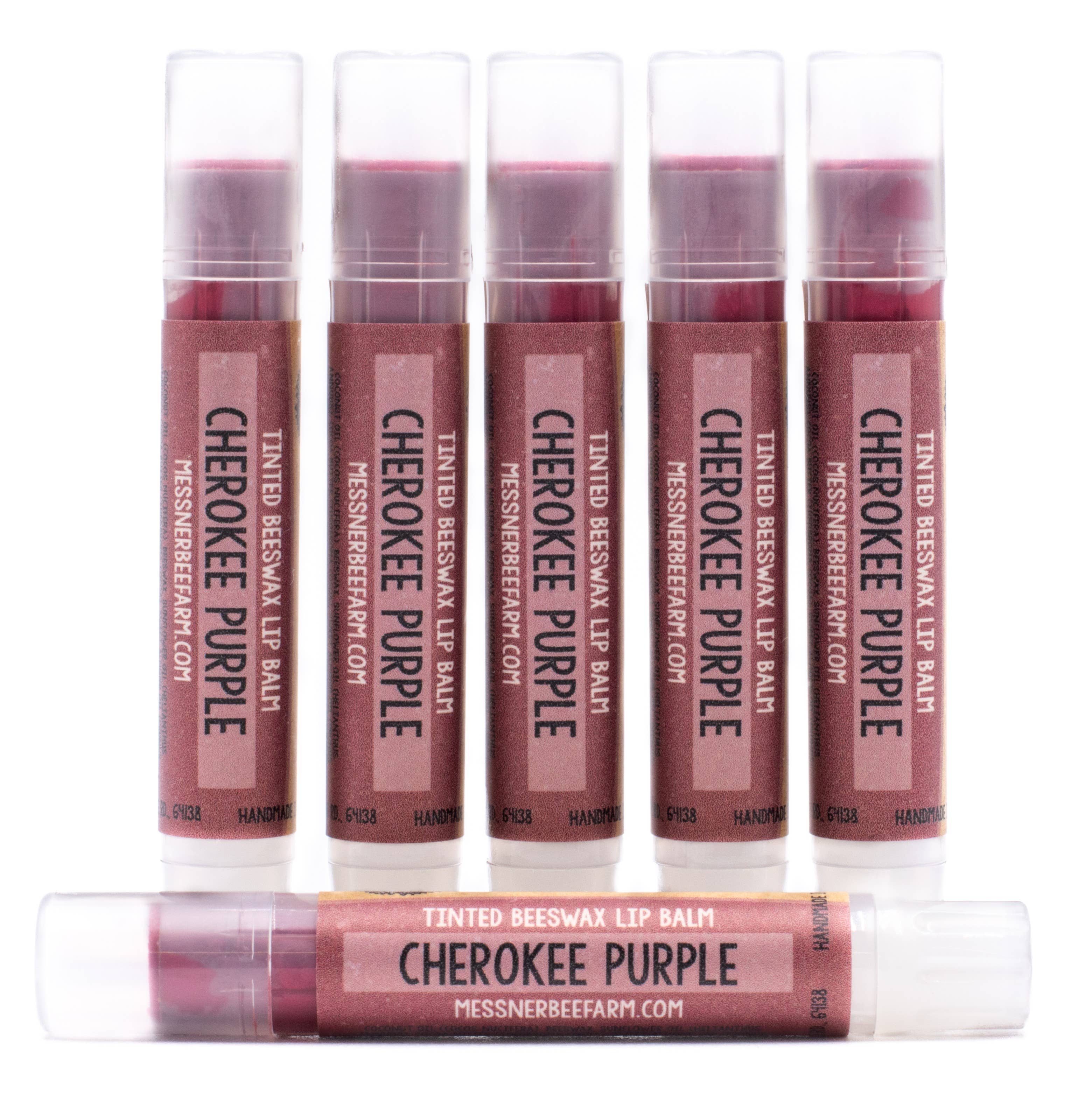 Messner Bee Farm - Wholesale Lip Balm - Cherokee Purple Tinted Lip Balm5