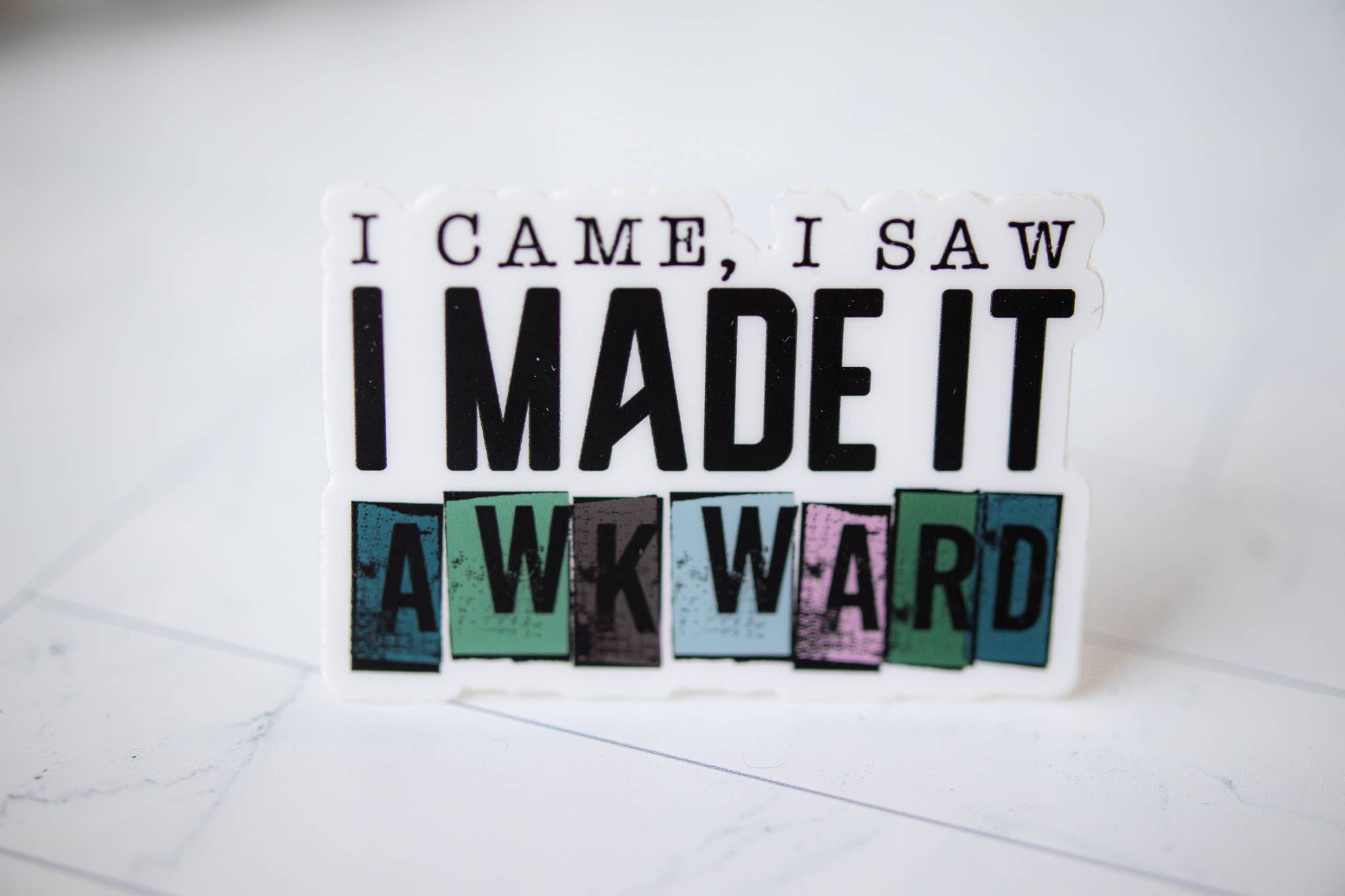 Savannah and James Co - Wholesale Sticker - I Came , I Saw I Made It Awkward Vinyl Sticker, 3x3 in.3