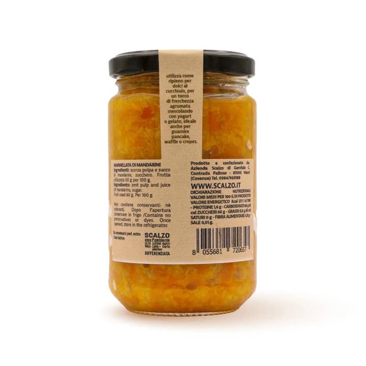 Calabria da Gustare - Wholesale Jam/jelly - Scalzo Mandarin Jam 230g1