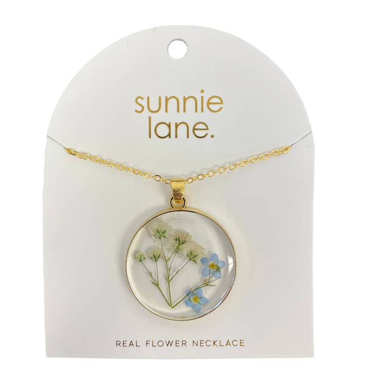 Sunnie Lane - Wholesale Pendant/Charm Necklace - Pressed Flower Necklace - Made With Real Flowers12