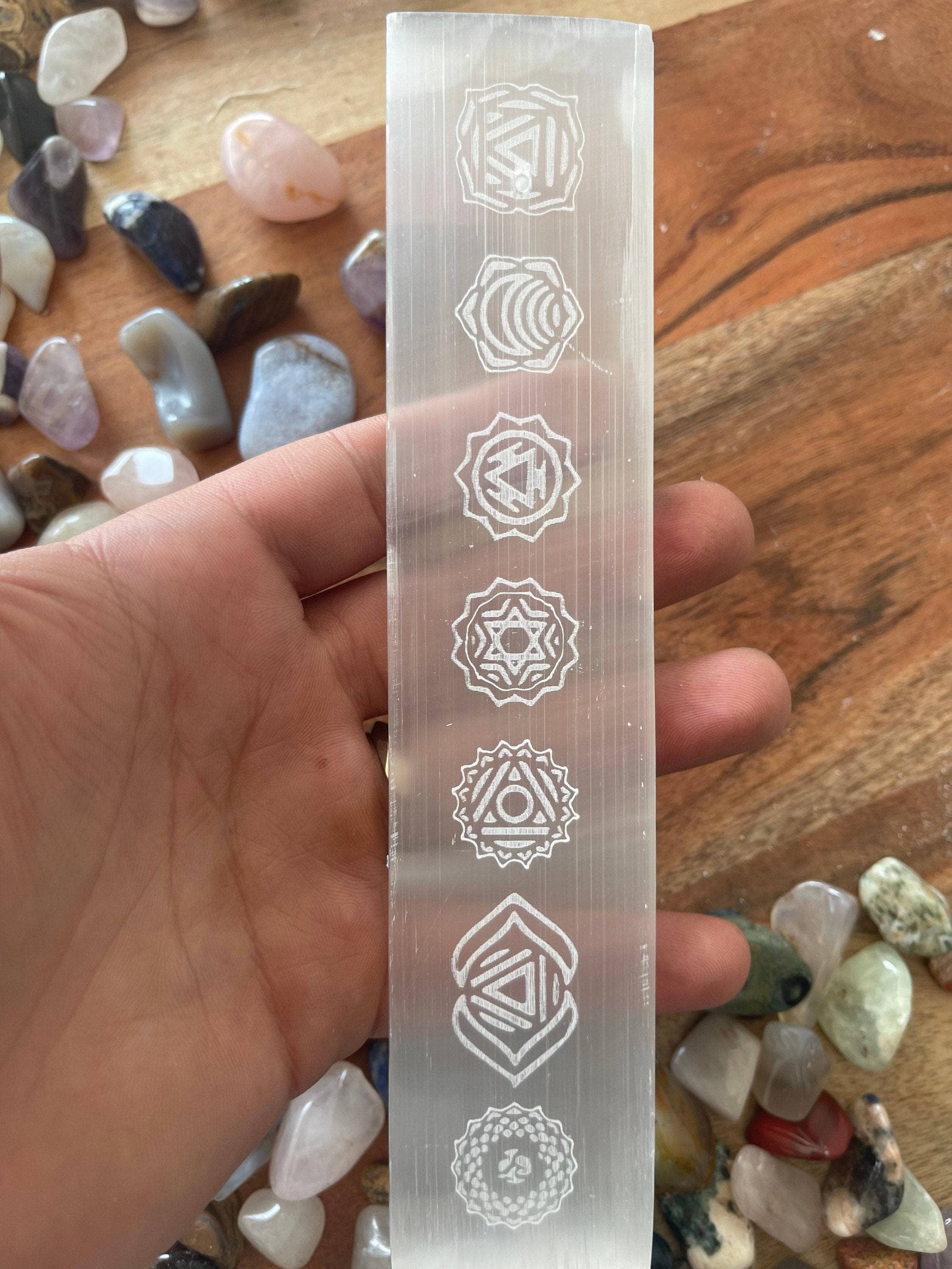 CaNatureLover - Wholesale Crystal Charging Plate - Polished Selenite 8-inch Crystal Plate Charging Station11