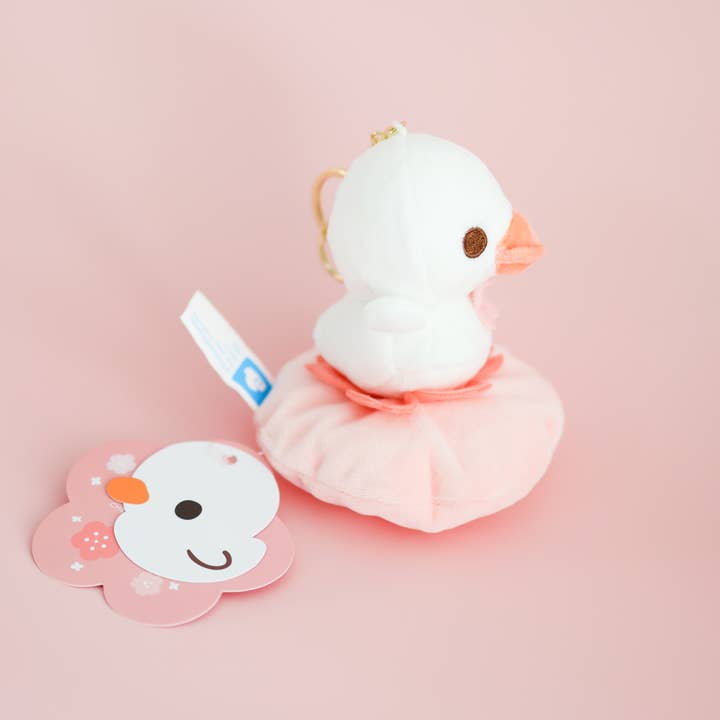 Thousand Skies - Wholesale Stuffed/Plush Toy - Kids & Baby - A Lost Duckling Cherry Blossom Keychain Plushie3