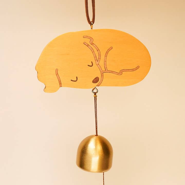 Sleeping Pups Cuddle Curl Wind Chime for wholesale by CuddlyWood