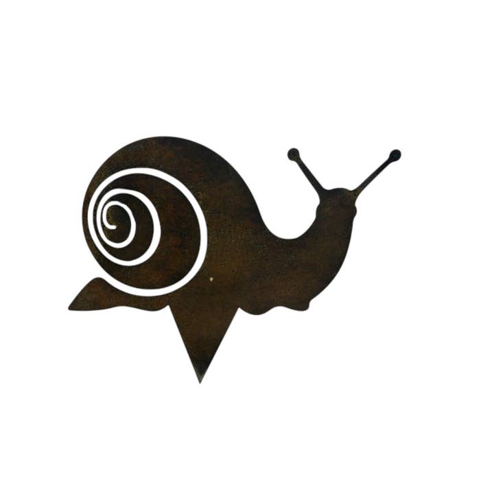 Snail Rustic Metal Stake Home Garden Decor Ornament Laser for wholesale by vidh imports