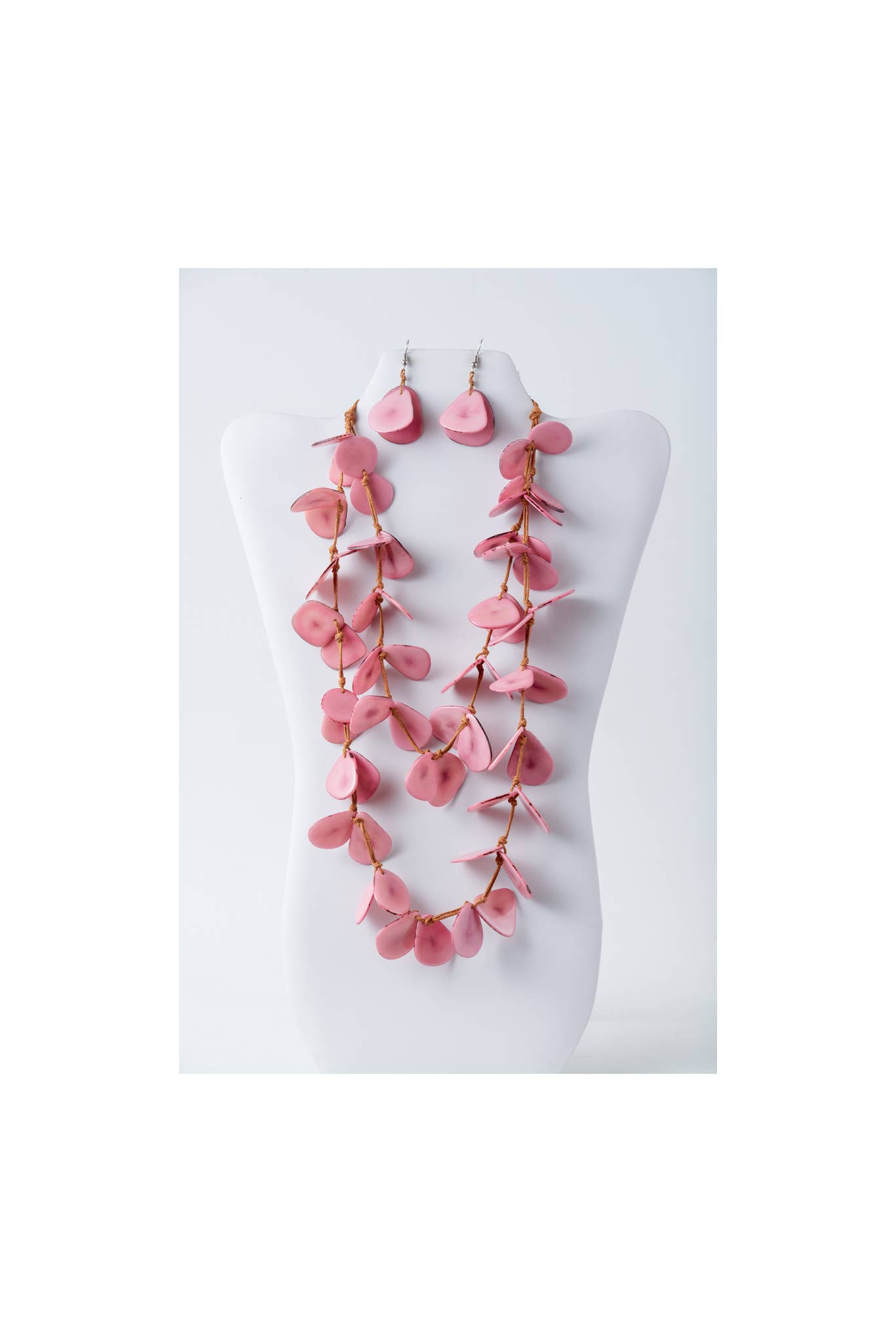 TaguArtsy – wholesale Smycken – Nola kronblad lång Tagua halsbandsuppsättning18