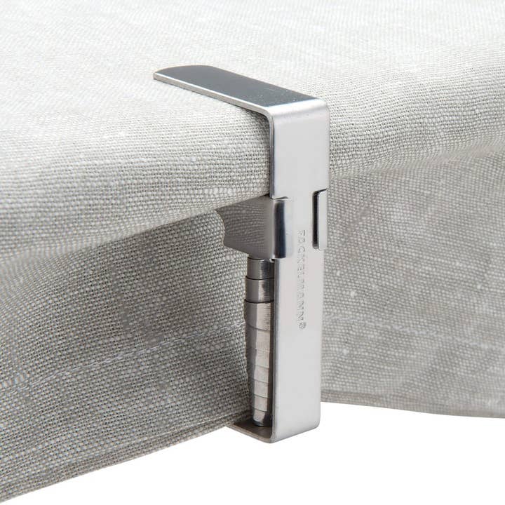 Fackelmann - Vendita all'ingrosso Tovaglie per esterni - Clip per tovaglia Tecno in acciaio inossidabile set da 83