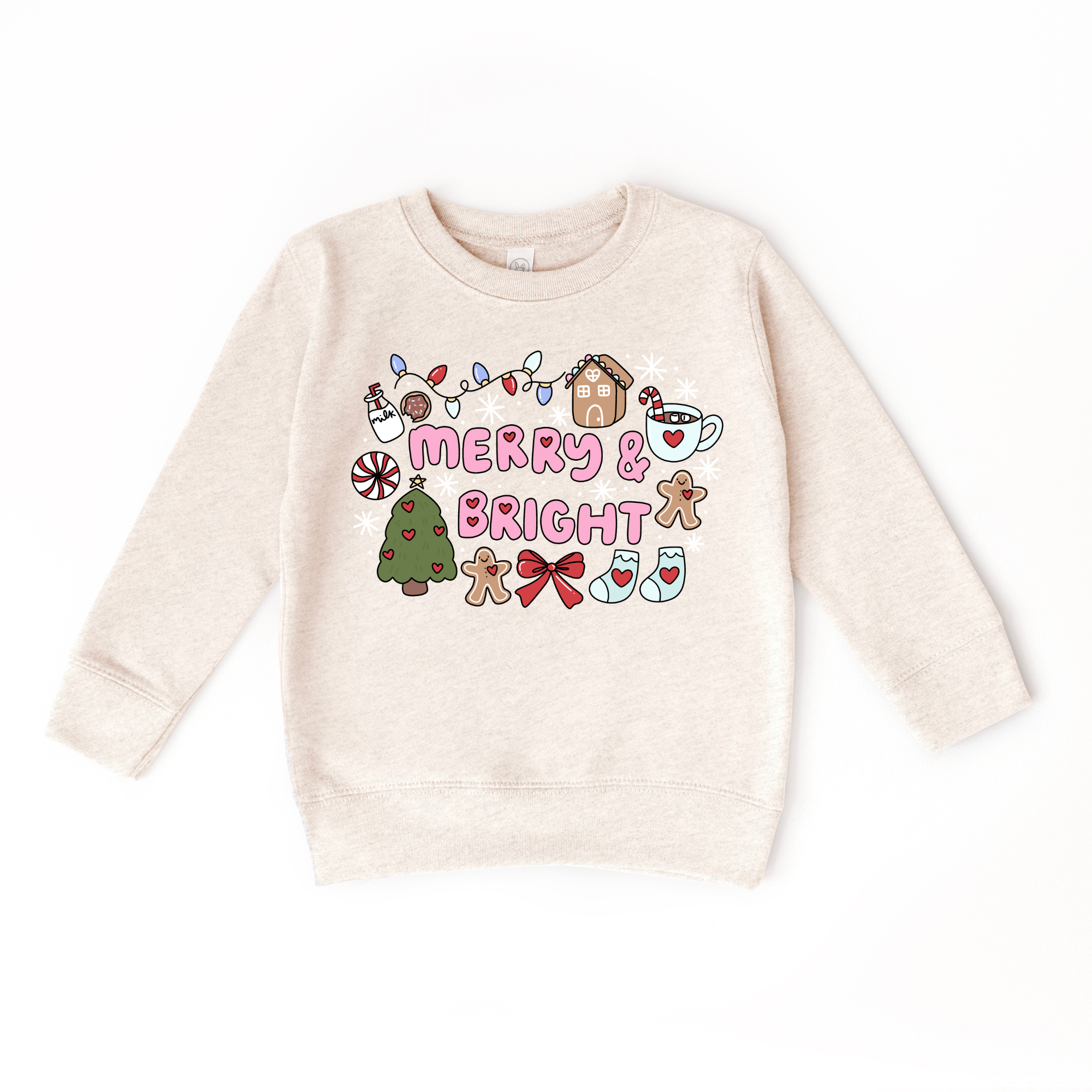 Benny & Ray Apparel - Vente Sweat-shirt – enfant - Chandail à capuchon de Noël Merry and Bright pour enfants   0