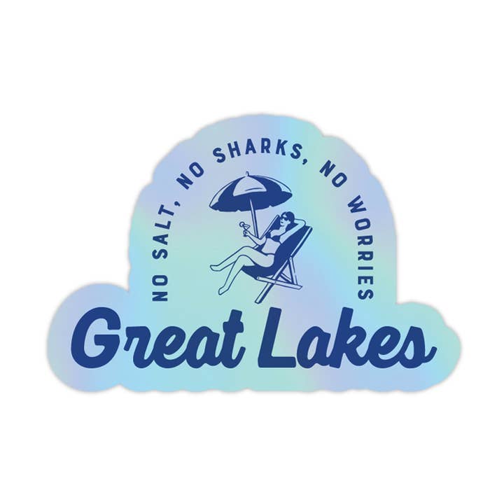 Stuck on Michigan - Wholesale Sticker - Holographic Great Lakes Sticker
