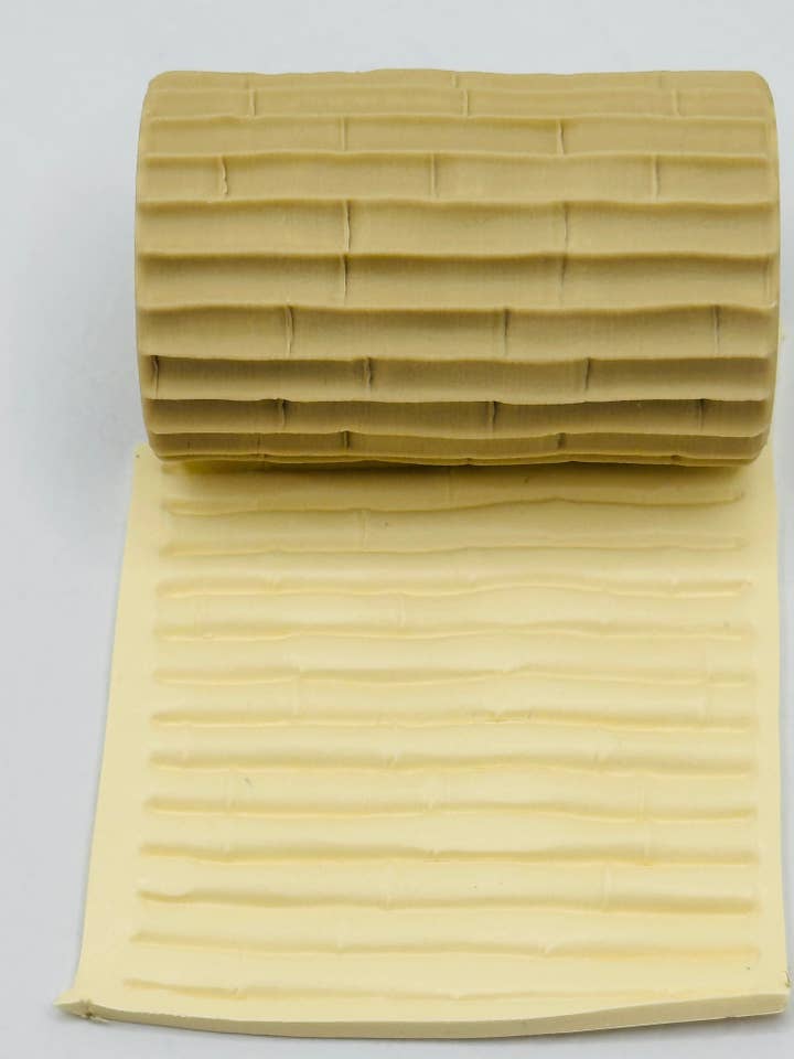 Bamboo Polymer Clay/Cookie Dough Texture Roller for wholesale by CaliLu Clay Co.