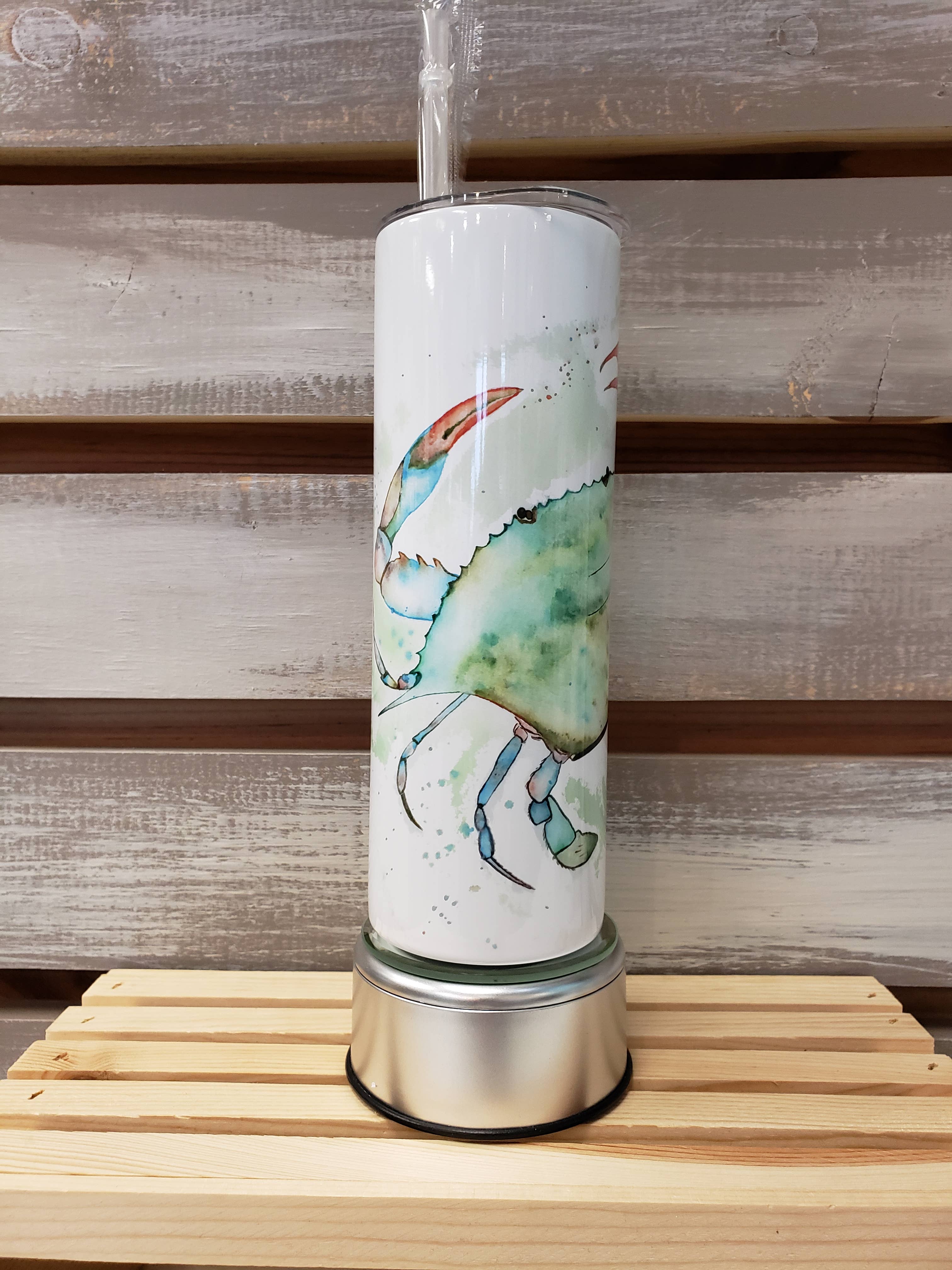 Angie Bryan Creations - Wholesale Insulated Mug/Tumbler - Colorful Crab Stainless Steel Tumbler1