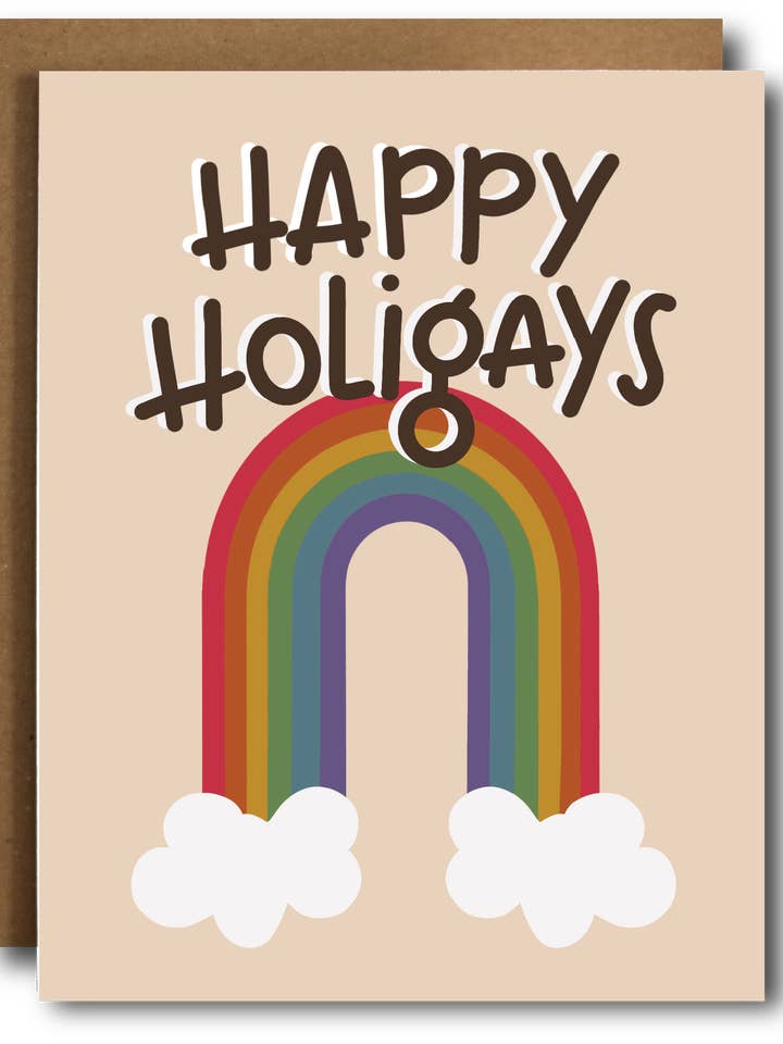 Holigays Pride LGBTQ+ Card for wholesale by The Card Bureau