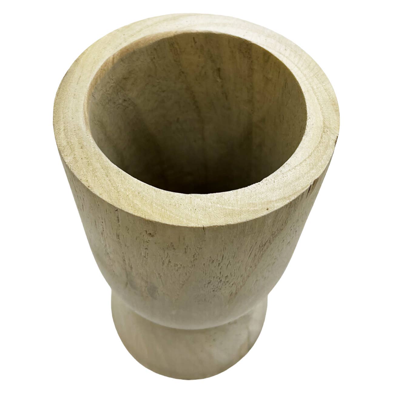 2626 Designs – Großhandel Vasen – 11" hohe dekorative Holzvase in Braun3
