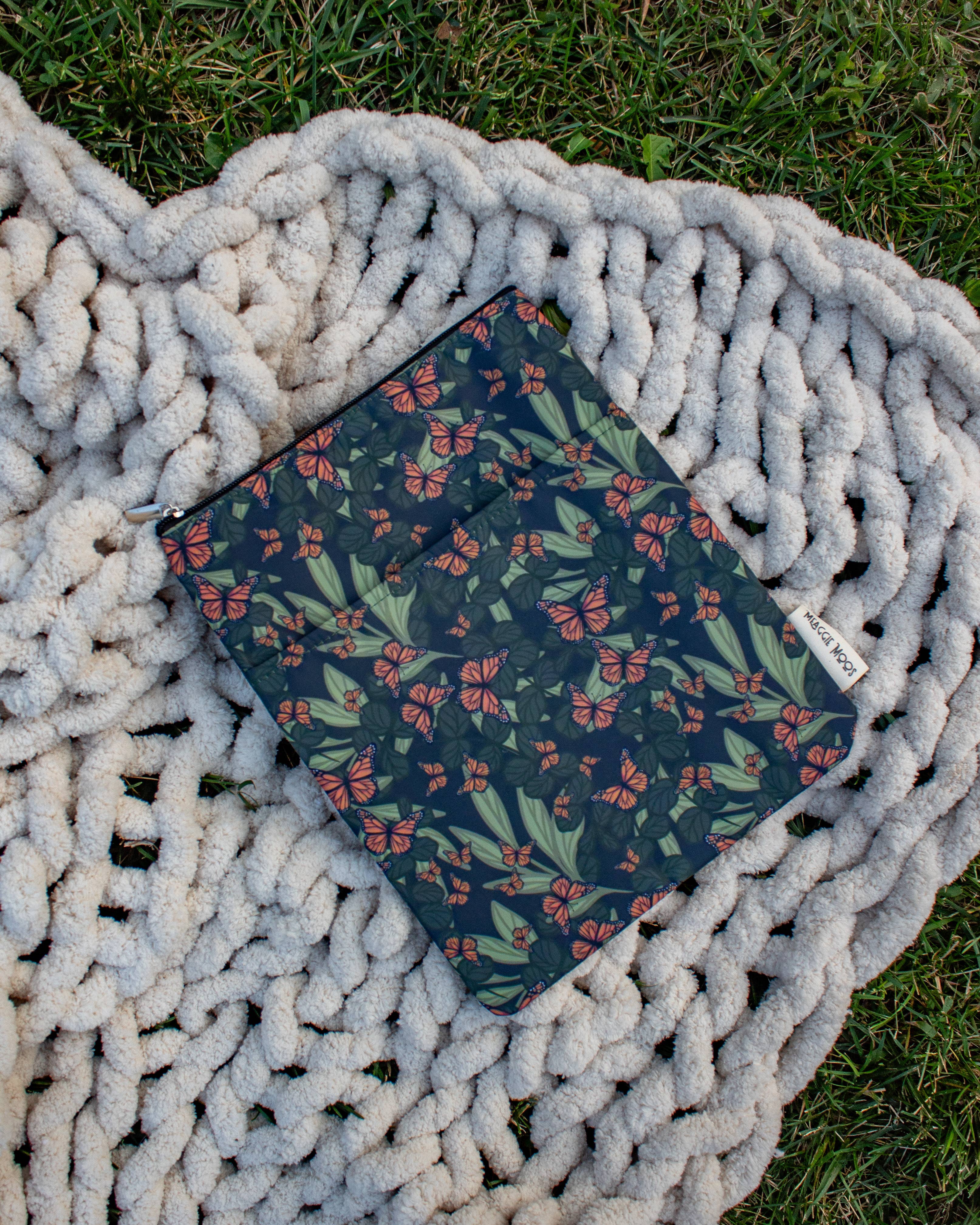 Meaggie Moos - Wholesale Book Cover - Book / Tablet Sleeve | Butterfly Garden8