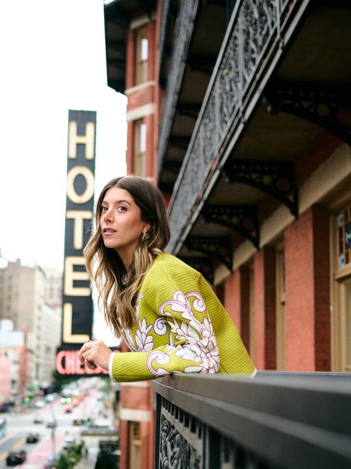 Brooks Avenue - Wholesale Jacket - Women's - Mimi Quilted Jacket - Pear Trapunto5