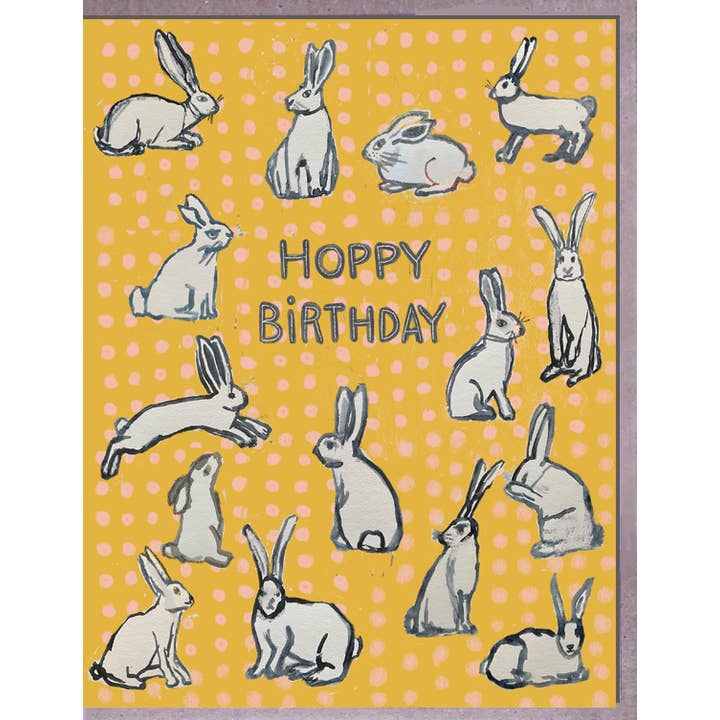 Bunnies-Hoppy Birthday for wholesale by Blueberry Road Cards