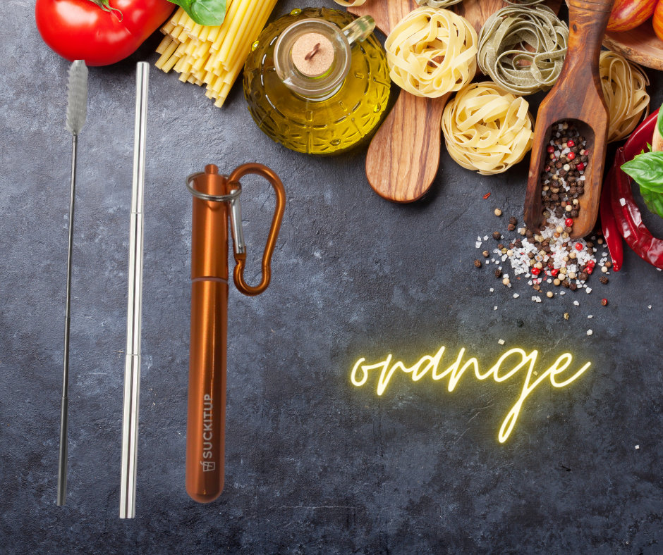 Suck It Up Straws - Vente Paille - Pailles métalliques télescopiques avec étui pour porte-clés et brosse de nettoyage73