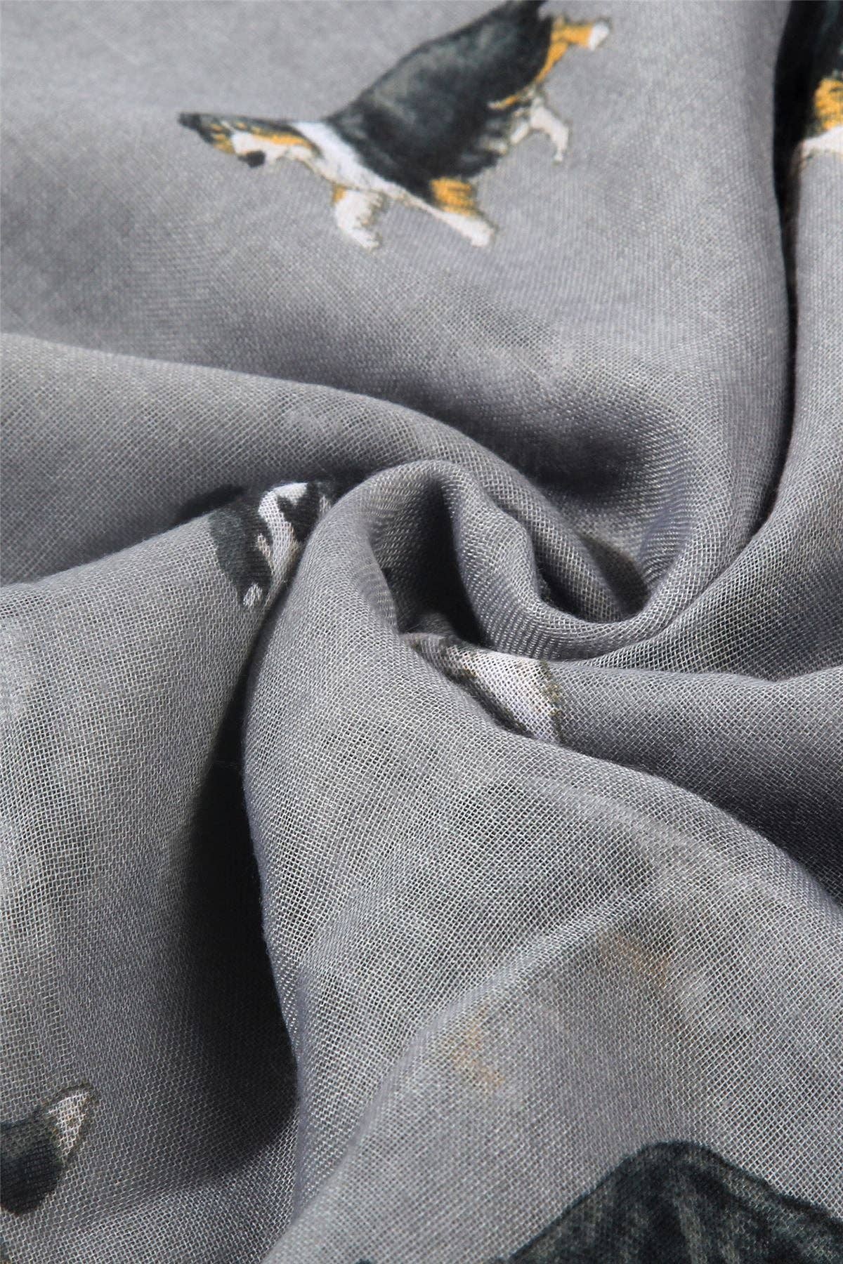 Fashion Scarf World - Wholesale Scarf - Women's - Border Collie Sheep Dog Print Scarf1