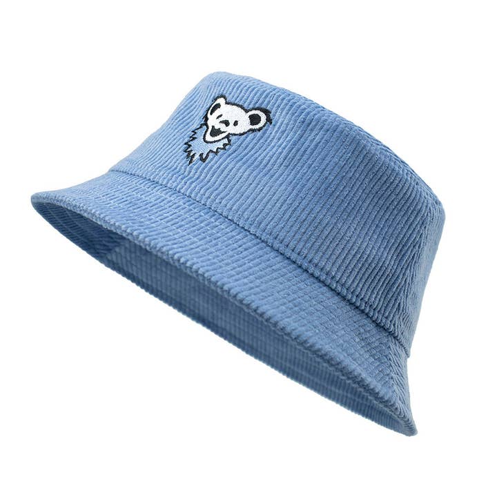 Grateful Dead | Bucket Hat | Bear Light Blue for wholesale by Section 119