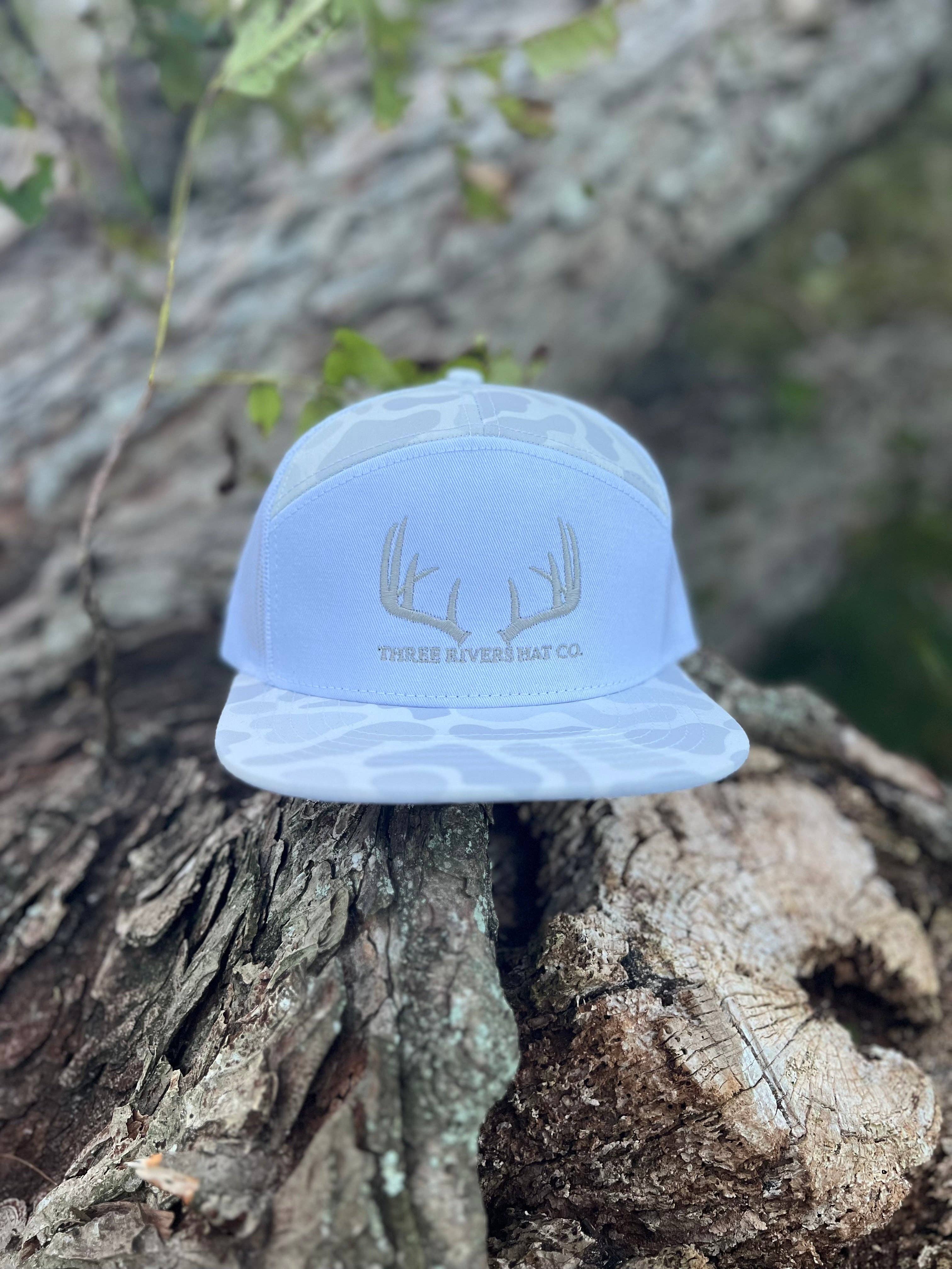 Three Rivers Hat Co. – Engroshandel Trucker hat - Unisex – Klassisk Whitetail Rack - "Old’s Cool" Flatbill Snapback - Lost Hat Co.6