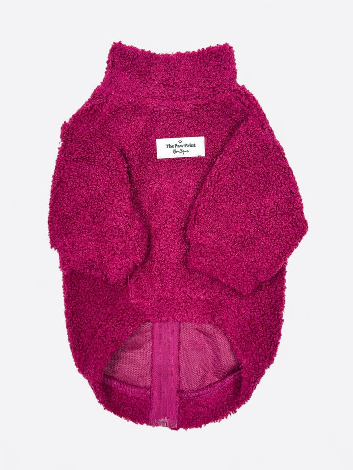 Teddy Fleece - Magenta for wholesale by The Paw Print Boutique