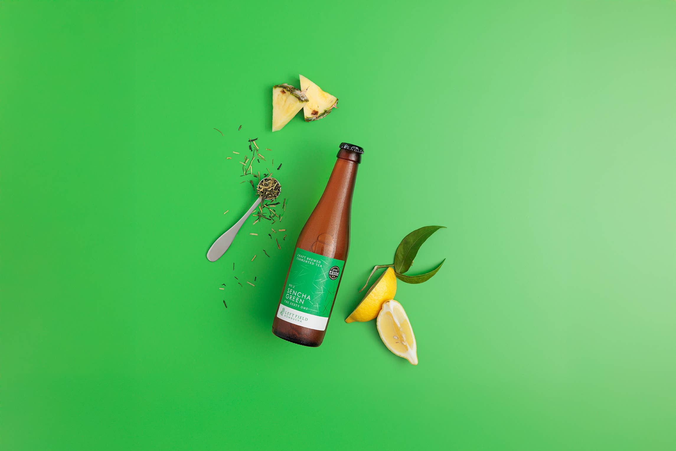 Left Field Kombucha – Großhandel Kombucha – Nr.2 Sencha Grüner Kombucha-Tee2