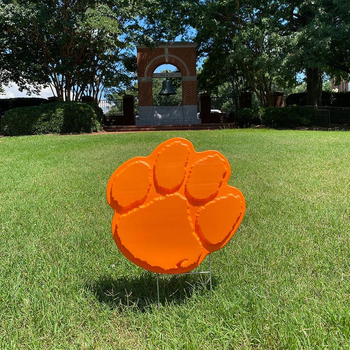 Fanlawnaments - Wholesale Outdoor Ornament/Decor - The Original Clemson Lawn Ornament - Clemson Tigers Paw8