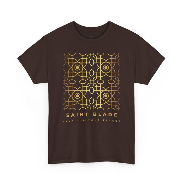 Saint Blade Geometrica Legacy Gold T-Shirt for wholesale by Blade Infiniti LLC