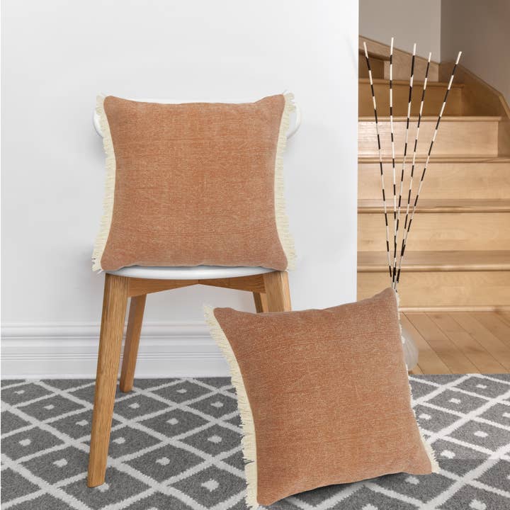 LR Home - Wholesale Throw/Decorative Pillow - Aspen Fringed Throw Pillow