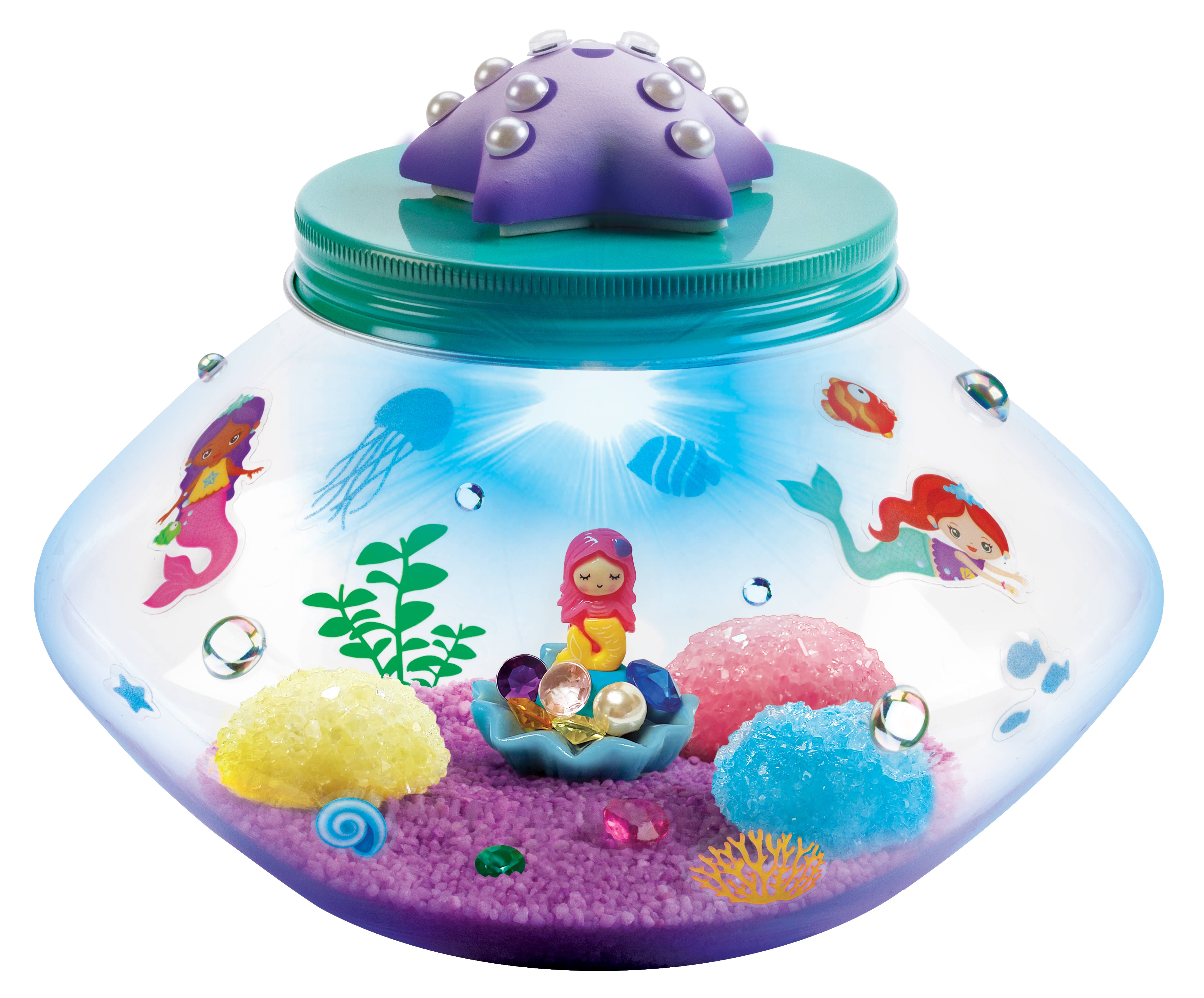 Faber-Castell / Creativity for Kids - Vente Kit de bricolage – enfant - Kit de bricolage Grow Your Own Crystal Mermaid Terrarium pour enfants8