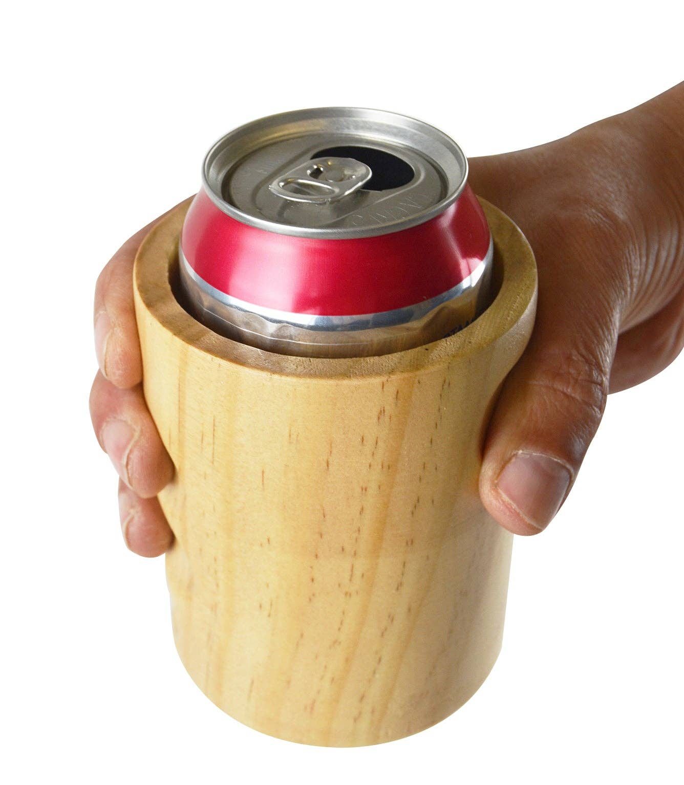 Novelty Brands - Wholesale Drink Huggers & Koozies - Insulated Handmade Wood Can Coozie Assortment - 6/Pack5