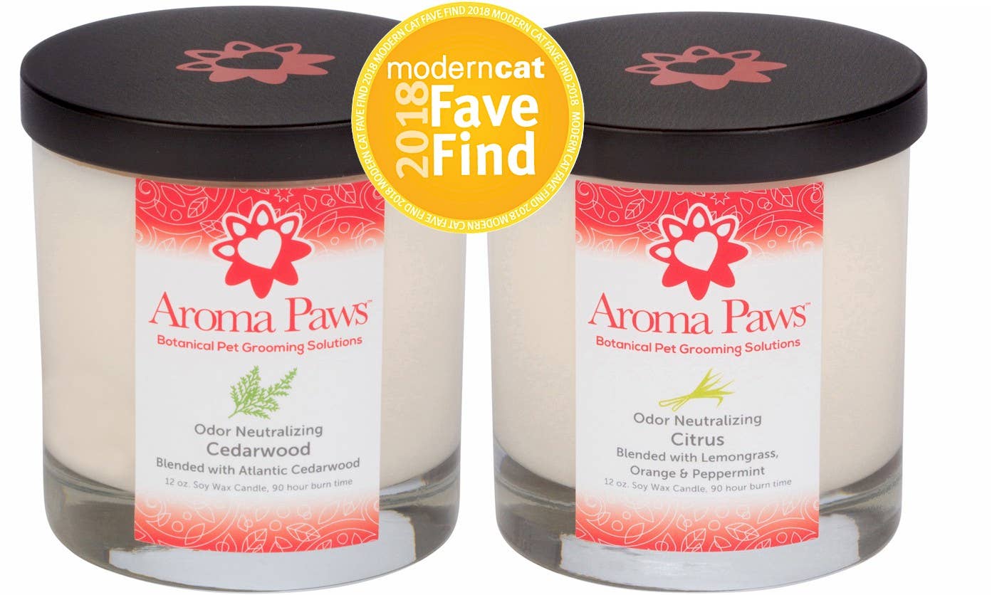 Aroma Paws - Vente Bougie en bocal - 12 oz Odeur Neutralisant Bougie Agrumes3