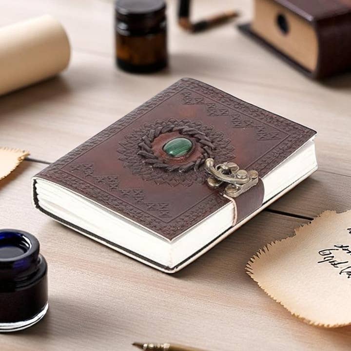 Vintage Brown Leather Journal – Unlined Handmade Diary for wholesale by Hana Exports