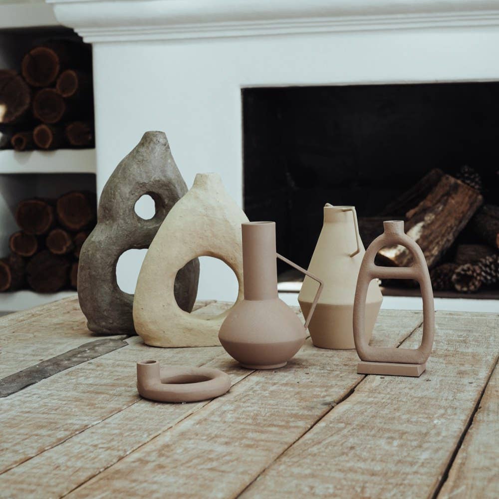 EARTHWARE – Großhandel Vasen – Alexis beige Vase2