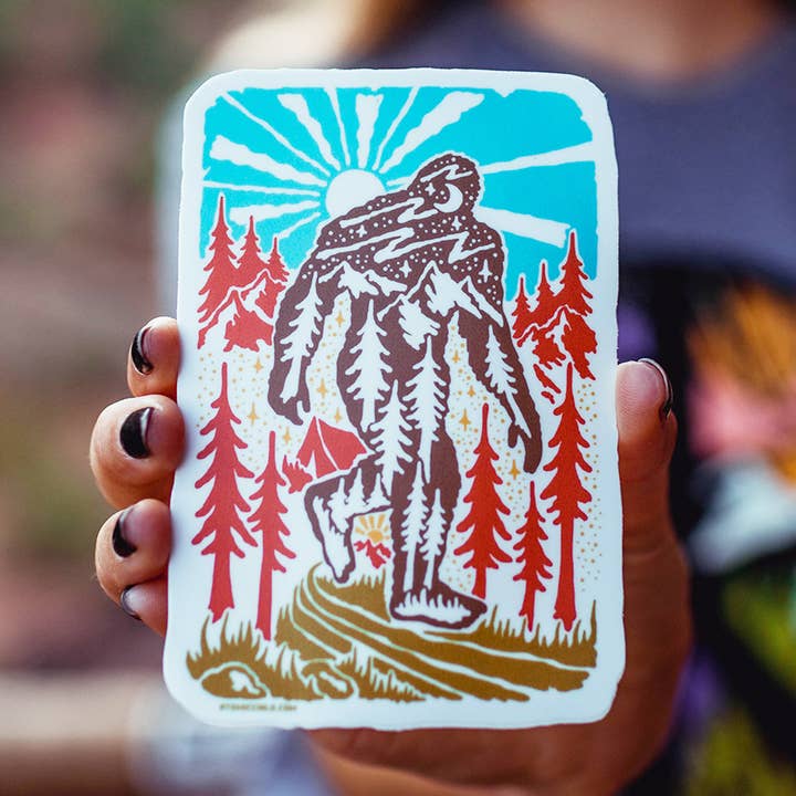 Autocollant Bigfoot détaillé pour la vente par Atomicchild