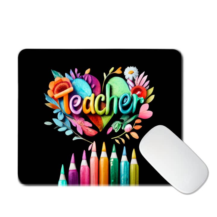 School Teacher Non-Slip Computer Mousepad Mouse Pad for wholesale by Luluizy Designs Co.