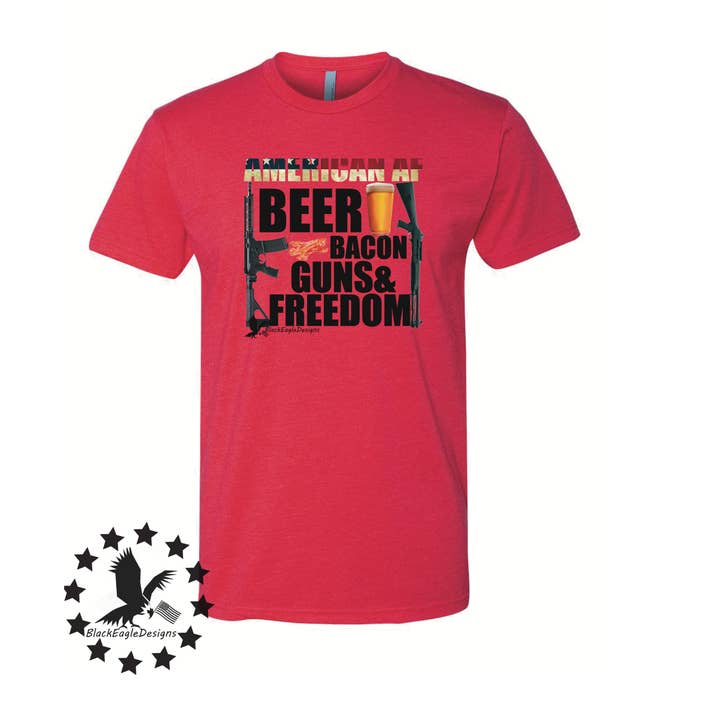 Bier, Speck, Waffen und Freiheit für den Großhandel von Black Eagle Apparel