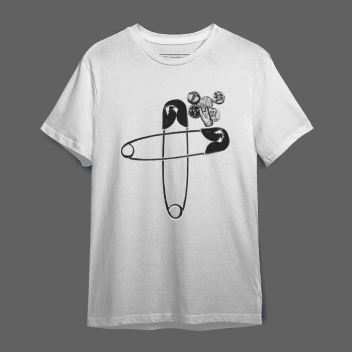 T-shirt homem Broche 2Life por atacado de Mary Cotton Couture